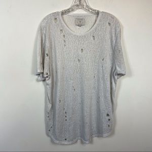 Guess Distressed Beige Shirt